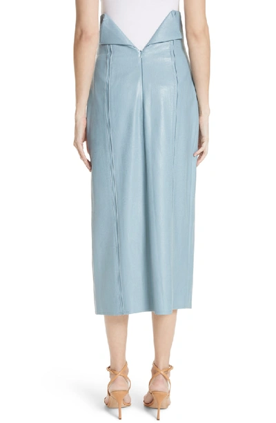 Shop Rejina Pyo Scout High Waist Skirt In Blue