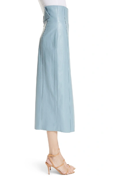 Shop Rejina Pyo Scout High Waist Skirt In Blue