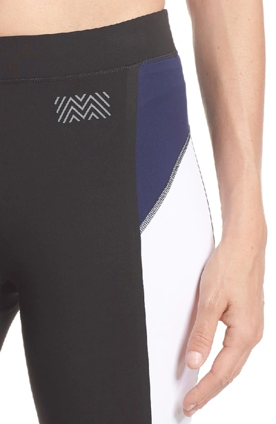 Shop Monreal London Energy Leggings In Black/ White/ Indigo