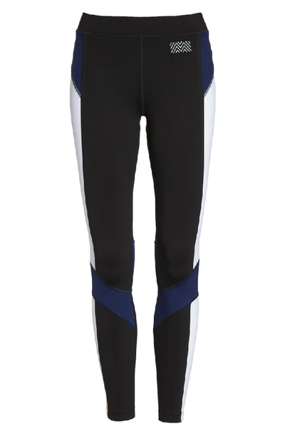 Shop Monreal London Energy Leggings In Black/ White/ Indigo