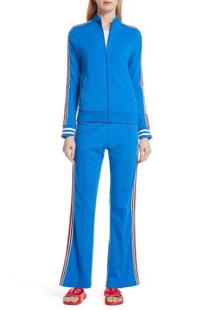 Shop Tory Sport Side Stripe Track Jacket In Galleria Blue