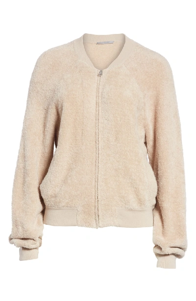 Shop Vince Teddy Bomber Jacket In Chalet