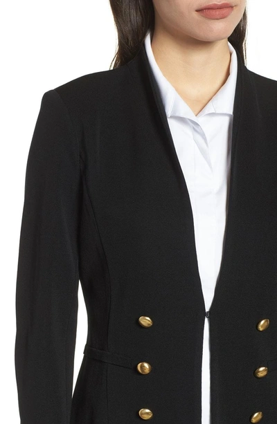 Shop Ming Wang Button Detail Knit Jacket In Black