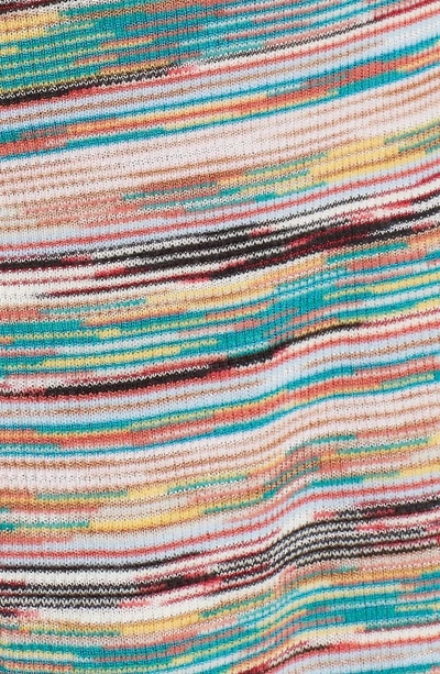 Shop Missoni Stripe Wool Blend Dress In Multi