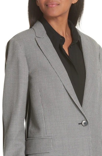 Shop Stella Mccartney Contrast Back Wool & Silk Blazer In Multicolor