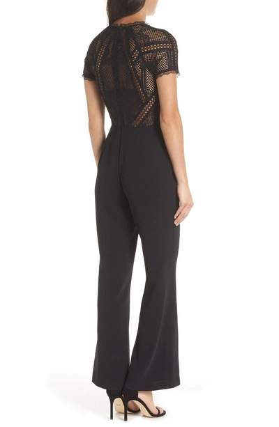 Shop Harlyn Wide Leg Jumpsuit In Black