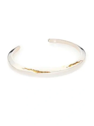 Shop Cast Of Vices Yellow Diamond, 14k Gold & Sterling Silver Cuff Bracelet