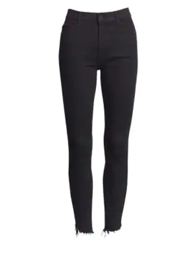 Shop Mother Stunner High-rise Zip Ankle Jeans In Not Guilty