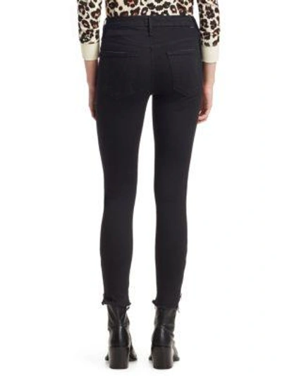 Shop Mother Stunner High-rise Zip Ankle Jeans In Not Guilty