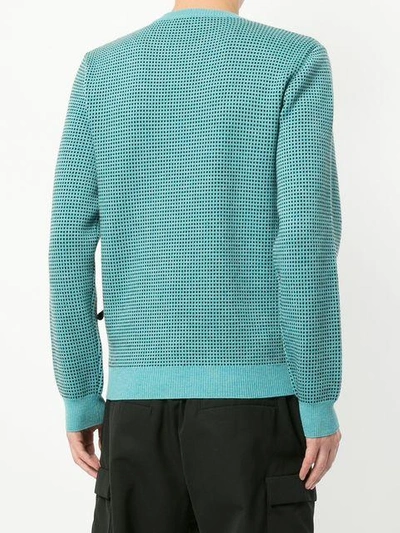 Shop Jw Anderson Trompe L'oeil Shirt And Tie Sweater In Blue