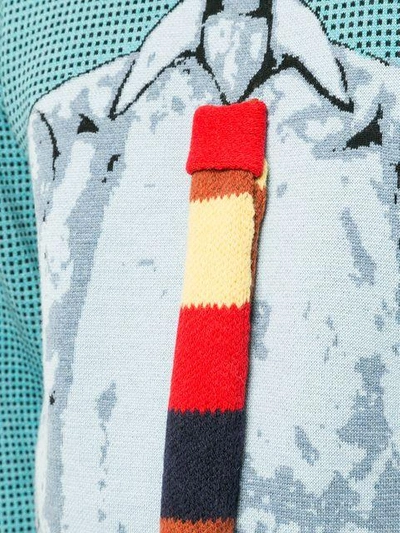 Shop Jw Anderson Trompe L'oeil Shirt And Tie Sweater In Blue