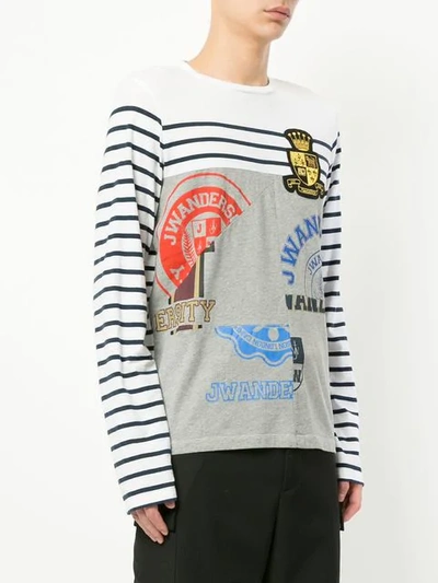 panelled Breton T-shirt