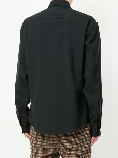 Shop Marni Double Striped Shirt - Black