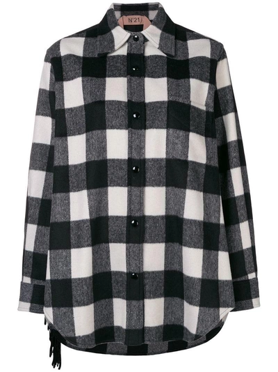 Shop N°21 Oversized Checked Flannel Shirt