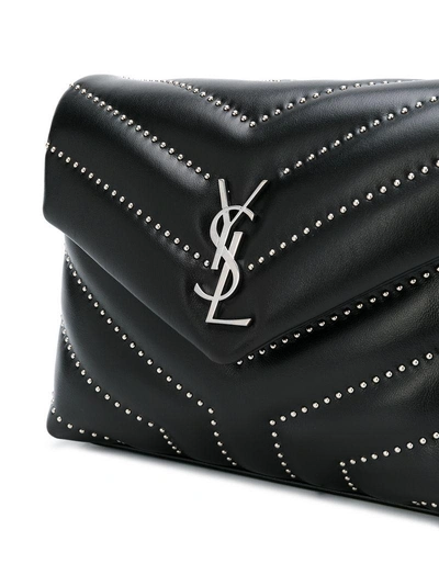 Shop Saint Laurent Monogram Crossbody Bag - Black