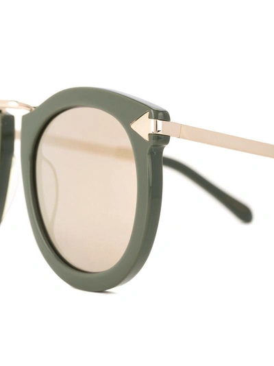 Shop Karen Walker Super Lunar Sunglasses In Grey