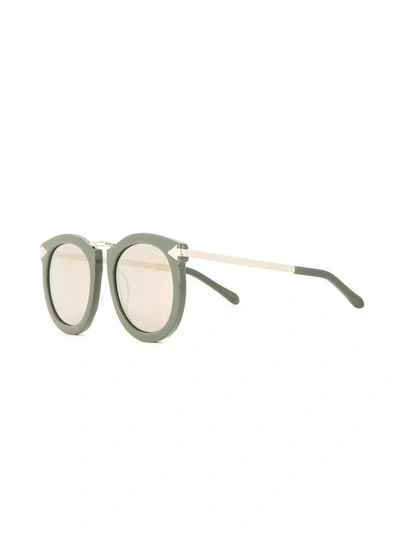 Shop Karen Walker Super Lunar Sunglasses In Grey