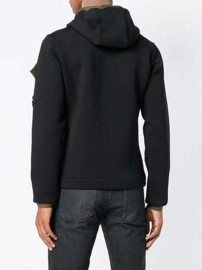 Shop C.p. Company Hooded Zipped Jacket In Black