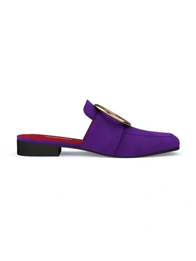 Shop Dorateymur Customisable Petrol Mules In Purple