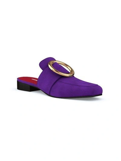 Shop Dorateymur Customisable Petrol Mules In Purple