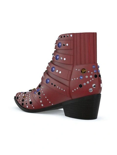 Shop Toga Customisable Aj006 Elvis Boots In Red