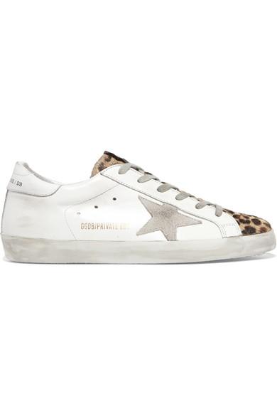 golden goose calf hair leopard