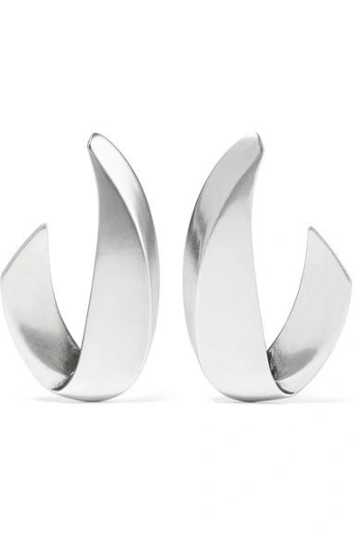 Shop Saint Laurent Chaines Silver-tone Earrings