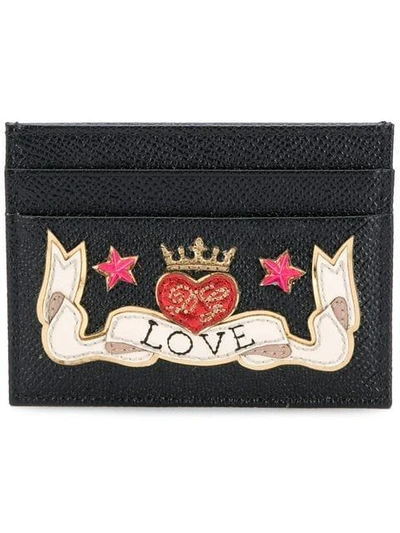 Shop Dolce & Gabbana Love Patch Card Case
