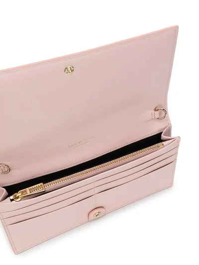 Shop Emilio Pucci Printed Chain Wallet - Pink