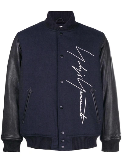Shop Yohji Yamamoto Signature Logo Bomber Jacket