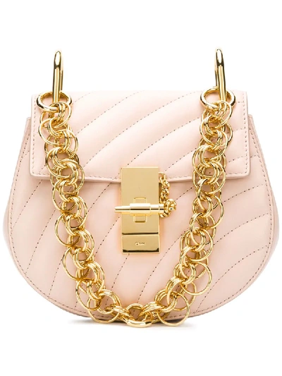 Shop Chloé Drew Bijou Mini Shoulder Bag - Pink