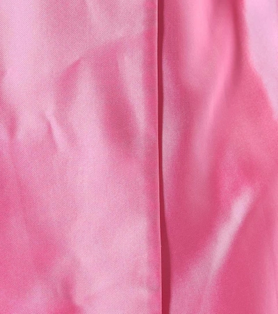 Shop Rosie Assoulin Silk Taffeta Coat In Pink