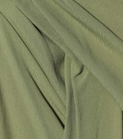 Shop Jacquemus Sahil Draped Skirt In Green