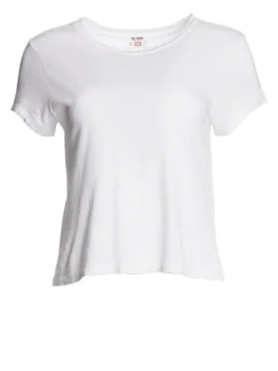 Shop Re/done Women's The 1960s Slim Tee In Optic White