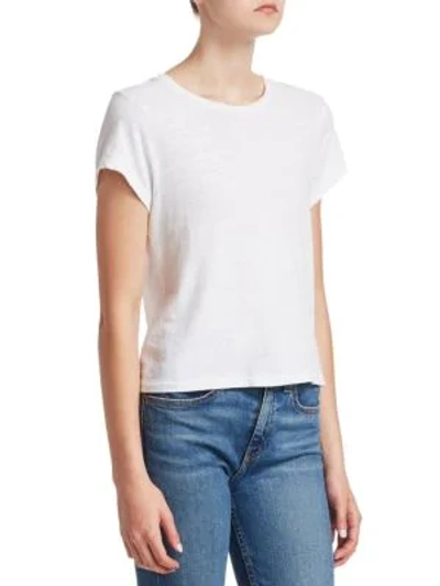 Shop Re/done Women's The 1960s Slim Tee In Optic White