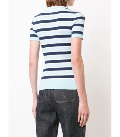 Shop Joostricot Light Blue/navy Striped Tshirt
