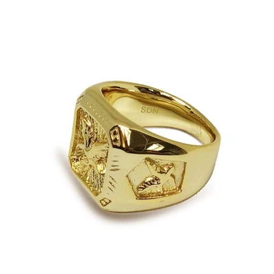 Shop Serge Denimes Gold Eagle Ring