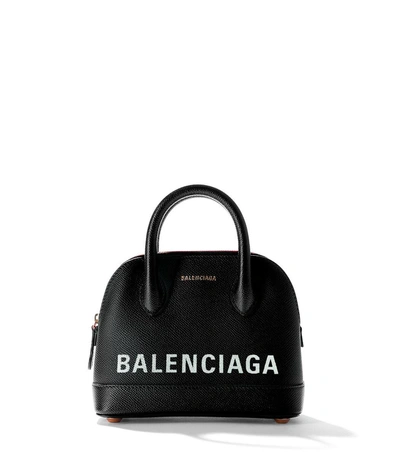 Shop Balenciaga Top Handle Xxs Bag In Black