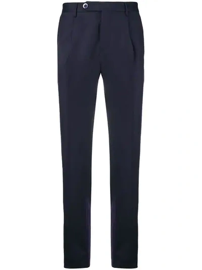 Shop Gta Slim-fit Tailored Trousers - Blue