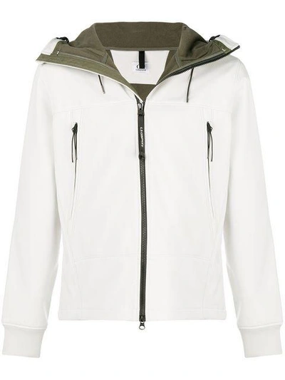 Shop C.p. Company Hooded Jacket In White