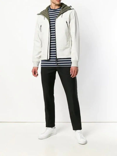 Shop C.p. Company Hooded Jacket In White