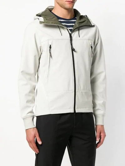Shop C.p. Company Hooded Jacket In White