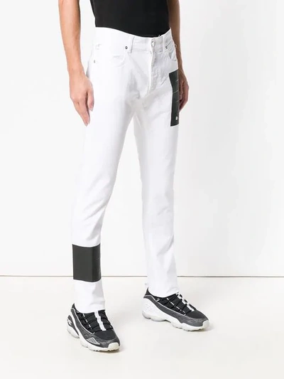 Shop Alyx Patched Leg Trousers In White