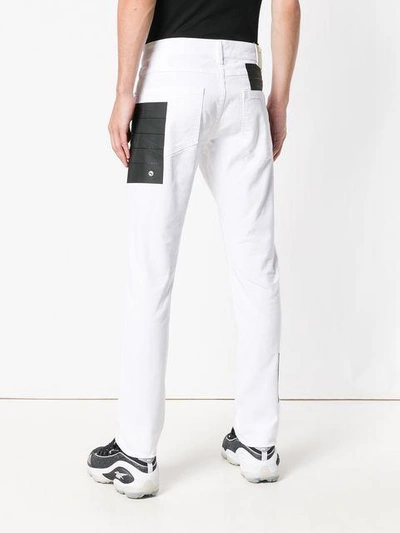 Shop Alyx Patched Leg Trousers In White