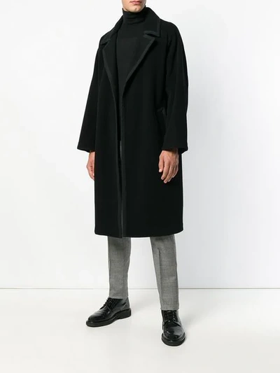 Shop Mackintosh Oversize Belted Coat - Black