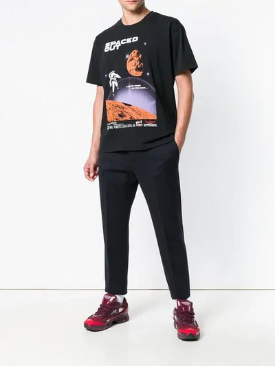 Shop Kenzo Spaced Out Print T-shirt - Black