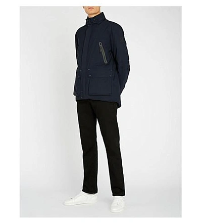 Shop Belstaff Jetstream 外壳 夹克 In Deep Navy