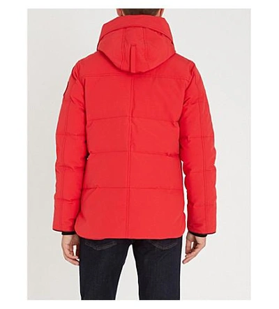 Shop Canada Goose 麦克米伦 绗缝 Parka In Red - Rouge