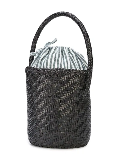 Shop Loeffler Randall Woven Bucket Bag - Black