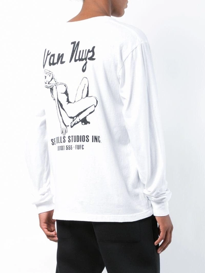 Shop Local Authority Longsleeved Van Nuys Print T-shirt - White